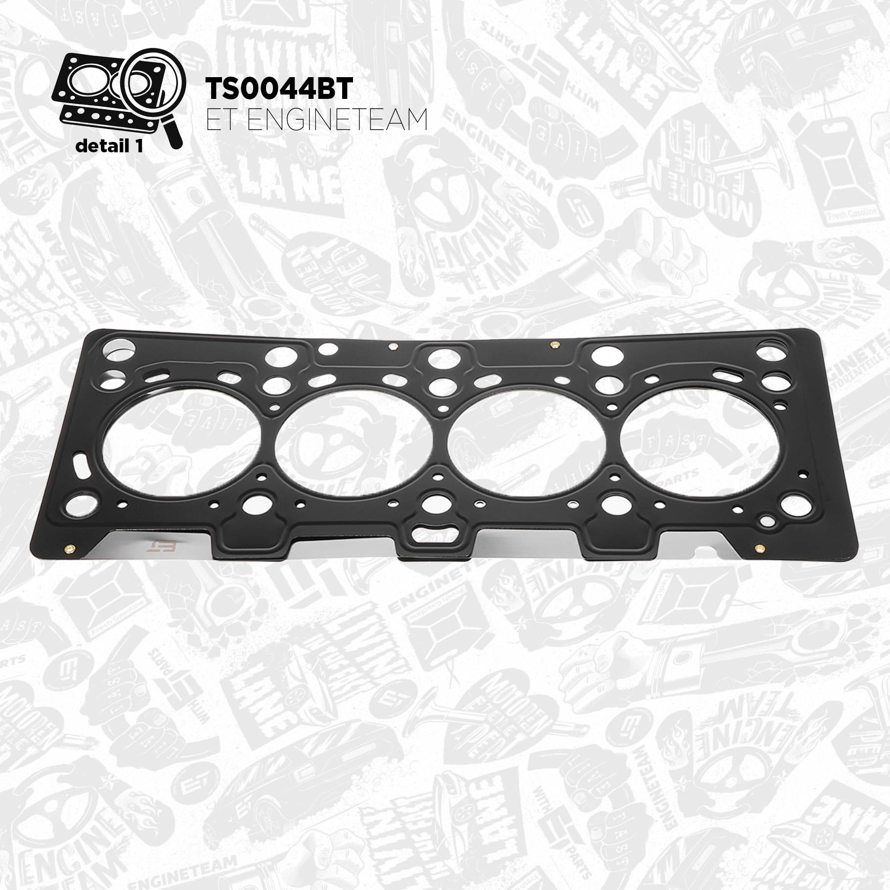 TS0044BT ET Engineteam Комплект прокладок двигуна, верхній